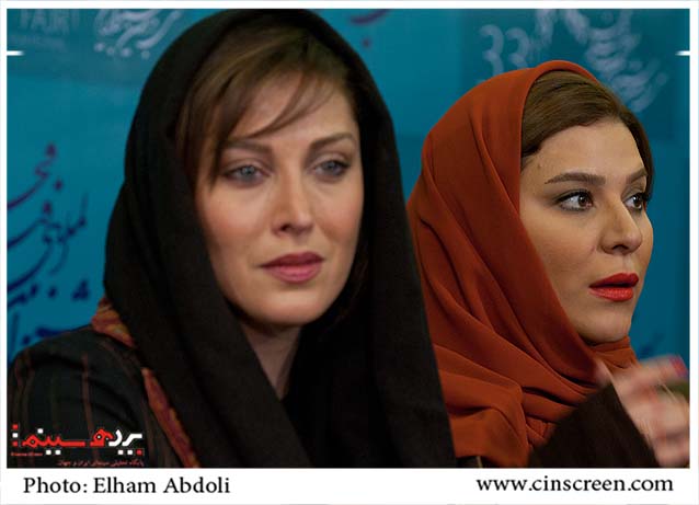 مهتاب کرامتی و سحر دولتشاهی در نشست رسانه ای فیلم عصر یخبندان