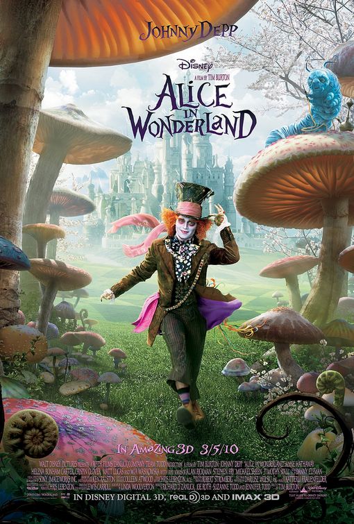 پوستر فیلم آلیس در سرزمین عجایب تیم برتون