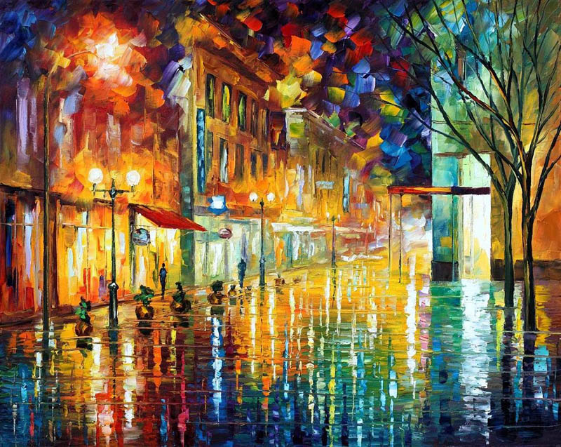 نقاشی «حس باران» اثر لئونید آفریموف