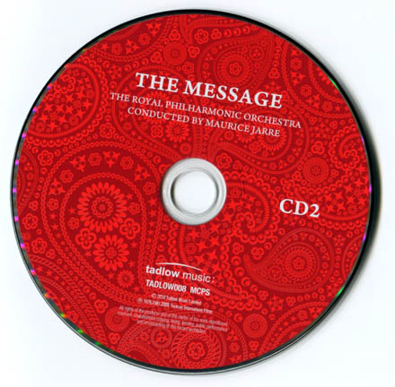 سی دی موسیقی فیلم محمد رسول الله موریس ژار که چندی پیش به همراه موسیقی عمر مختار ژار در 39 تراک عرضه شد