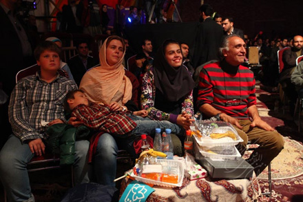 احمد نجفی و خانواده در جشنواره فیلم اصفهان