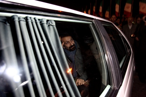 اصغر فرهادی هنگام ورود به ایران