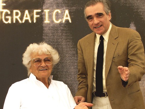 دآمیکو در کنار مارتین اسکورسیزی