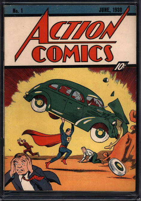 روی جلد چاپ 1938 مصور سوپرمن