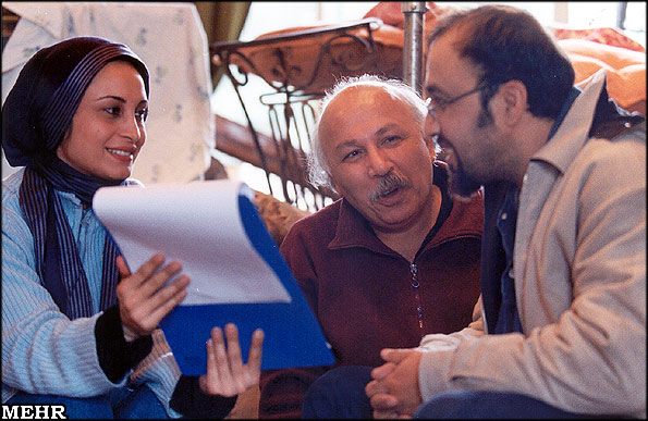علیرضا داوودنژاد، رضا عطاران و مریم کاویانی، پشت صحنه فیلم هوو