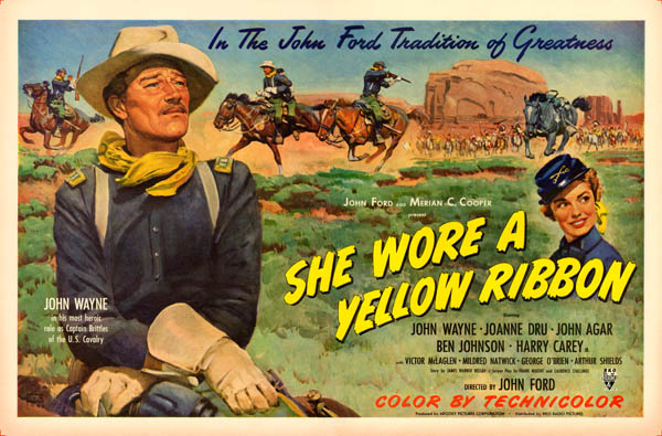 پوستر فیلم دختری با روبان زرد جان فورد