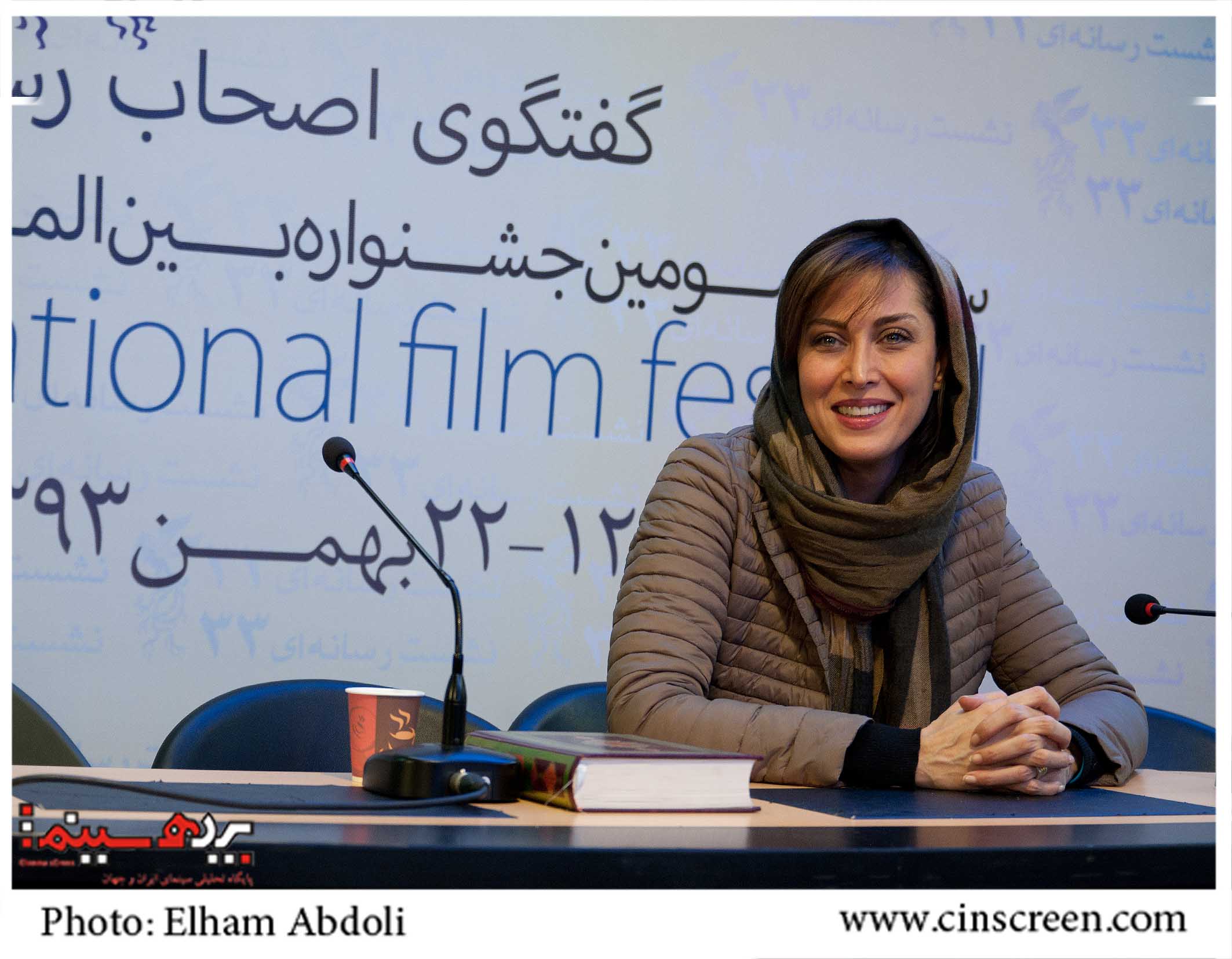 مهتاب کرامتی در نشست رسانه ای فیلم ارغوان. عکس از الهام عبدلی