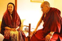 دیدار کتایون ریاحی با دالایی لاما در هند